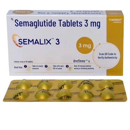 Semalix 3 mg Tablet (Semaglutide)(10 pills pack)