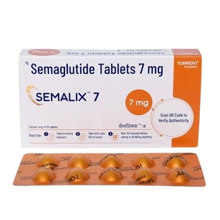 Semalix 7 mg Tablet (Semaglutide)(10 pills pack)