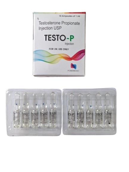 Testo-P 100 mg Injection (Testosterone Propionate) – 1 ml Vial
