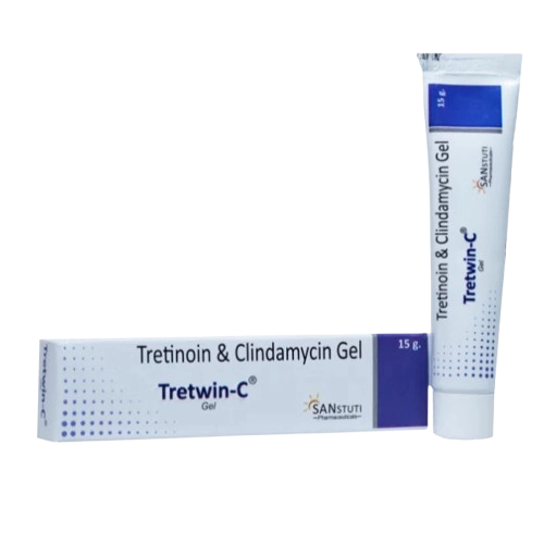 Tretwin C Gel (Clindamycin 1% w/w / Tretinoin 0.025% w/w) – 15.0
gm tube