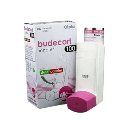 Budecort 200 mcg Inhaler (Budesonide 200 mcg) – 1 Piece