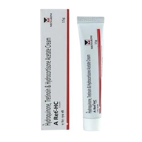 A Ret HC Cream 15 g (Hydroquinone 2% w/w + Tretinoin 0.05% w/w
+ Hydrocortisone 1% w/w)