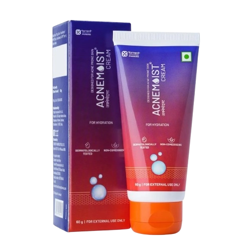Acnemoist Cream (Squalane, Aloe Vera, Vitamin E, Jojoba Oil &
Glycerin) 60gm