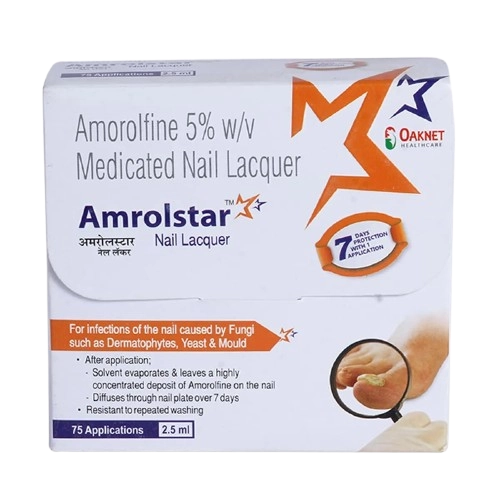 Amrolstar Nail Lacquer - Amorolfine (5% w/v)