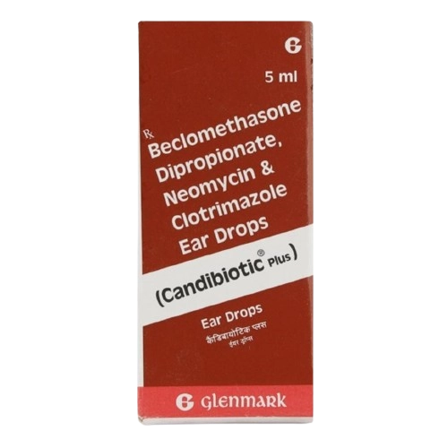 Candibiotic Plus Ear Drop – Beclometasone + Neomycin +
Clotrimazole – 5ml