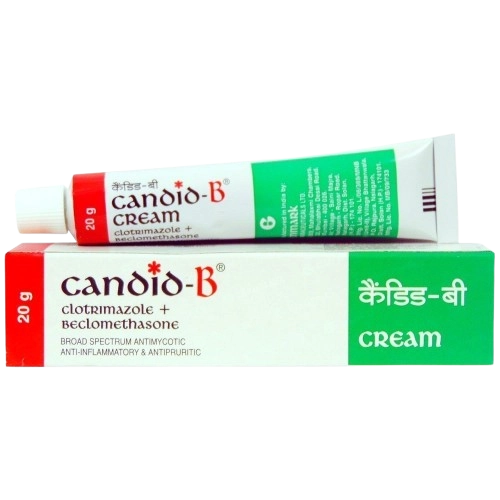 Candid-B Cream (Beclometasone 0.025% w/w / Clotrimazole 1%
w/w) – 20.0 gm tube