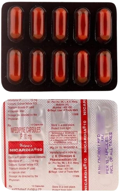 Nifedipine 10 MG (NICARDIA 10MG CAP)