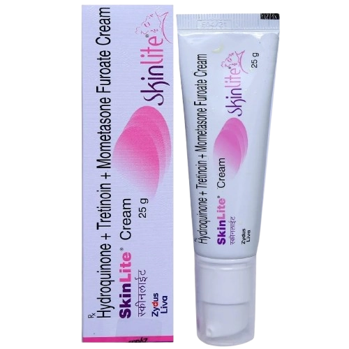 Skinlite Cream (Hydroquinone 2% w/w + Mometasone 0.1% w/w +
Tretinoin 0.025% w/w)