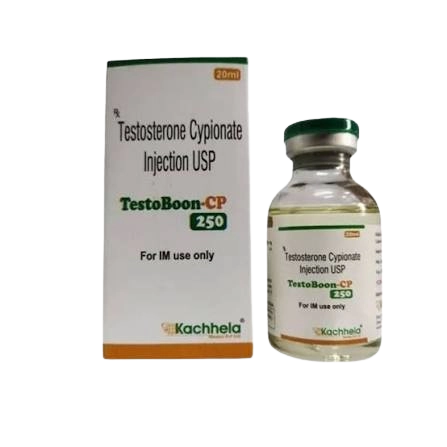 Testoboon CP 250 mg Injection (Testosterone Cypionate) – 20 ml Vial