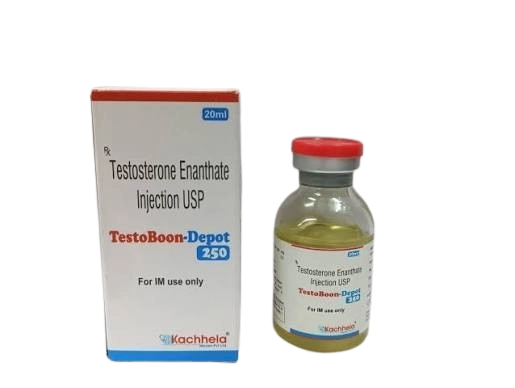 Testoboon Depot 250 mg Injection (Testosterone Enanthate) – 10 ml Vial