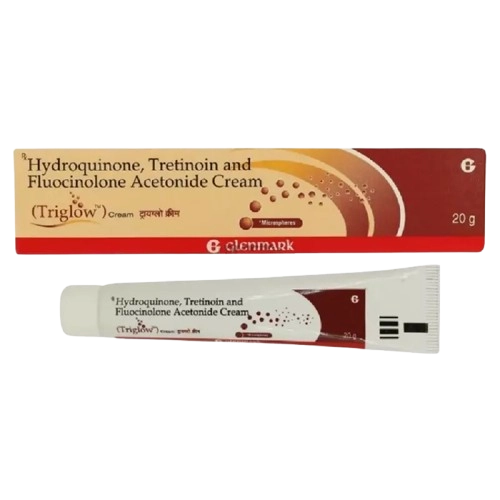 Triglow Cream (Hydroquinone (2% w/w) + Tretinoin (0.05% w/w) +
Fluocinolone acetonide (0.01% w/w))
