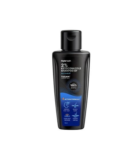 Tugain Essentials 2% Ketoconazole Anti Dandruff Shampoo
