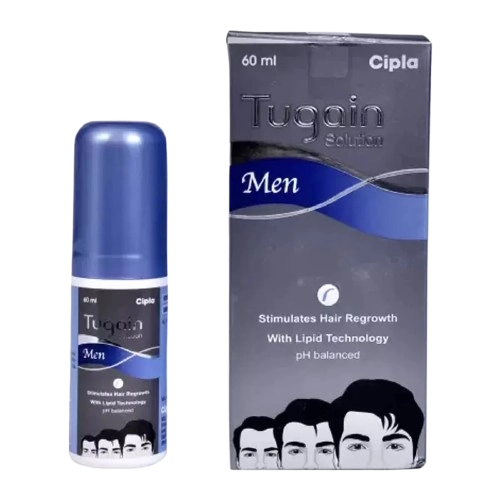Tugain Men 5% Solution (Minoxidil 5% w/v + Finasteride 0.1% w/v) –
60ml bottle
