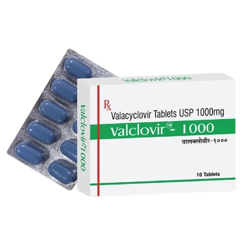 Valclovir 1000 mg Tablet (Valacyclovir)