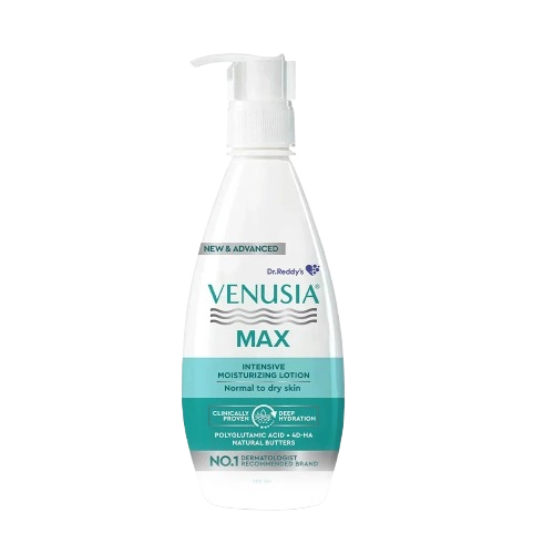 Venusia Max Intensive Moisturizing Lotion | Paraben, Alcohol and
Mineral Oil Free | For All Skin Types | Derma Care