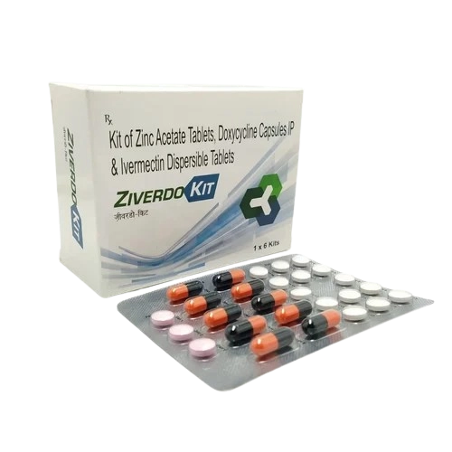 Ziverdo Kit (Zinc Acetate 50mg + Doxycycline 100mg + Ivermectin
12mg)